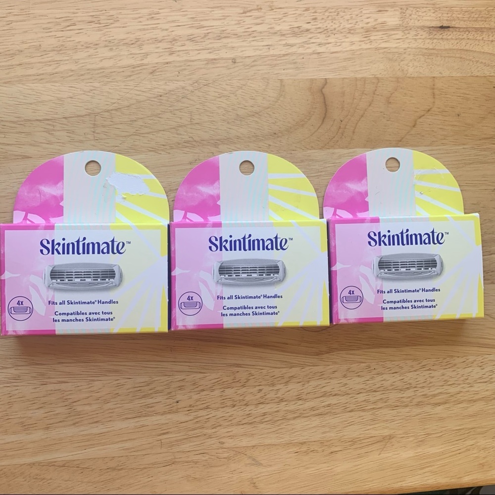 New Lot of 3 Skintimate Shaver Cart 4 per pack - 12 Total
